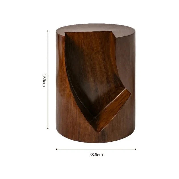 Amari side table, bookshelf, stool, measurements 