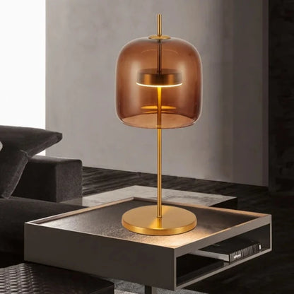 Bixby table lamp amber color