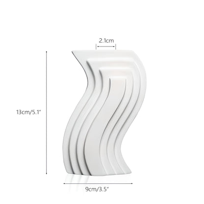 Dhalia candle holder home decor, white color, measurements