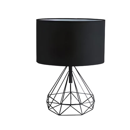 Finley table lamp, black base, black lamp shade