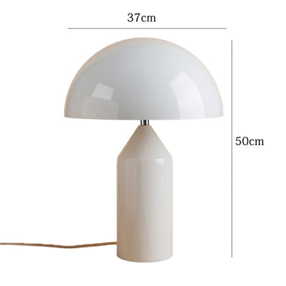 Hayes mushroom lamp measurements white color