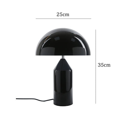 Hayes mushroom lamp measurements black color