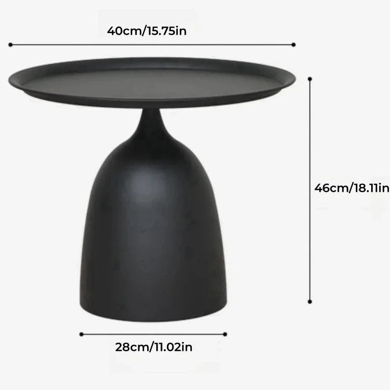 Jules side table accent table measurements