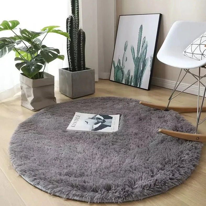 Laurel throw rug gray color