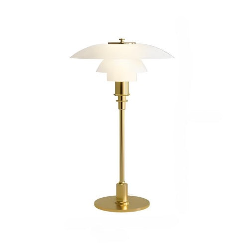 Maisie table lamp for living room, home office, bedroom, or accent lighting. Modern home decor accessory and lighting. White/Gold color.