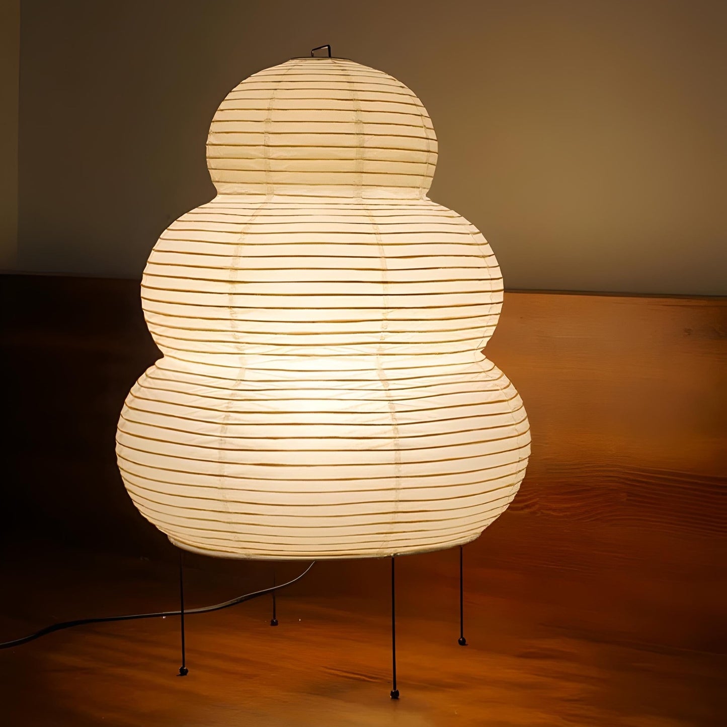 Majken floor lamp. Paper floor lamp Japanese, Japandi, Wabi-Sabi style decor.