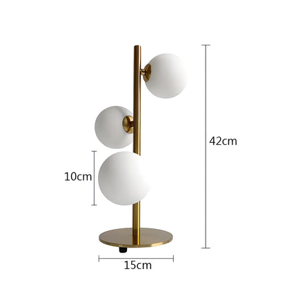 Nevia table lamp, desk lamp, bronze color measurements