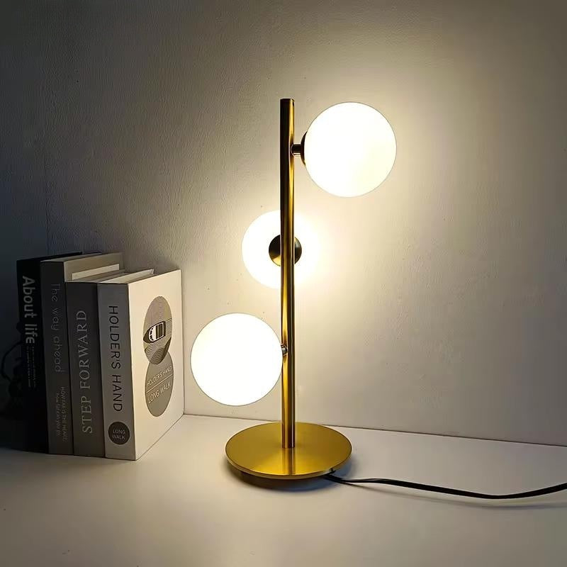 Nevia table lamp, desk lamp, bronze color