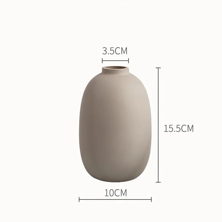 Noe vase home decor measurements beige color medium size