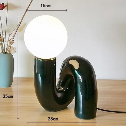 Novum bedside lamp measurements green color