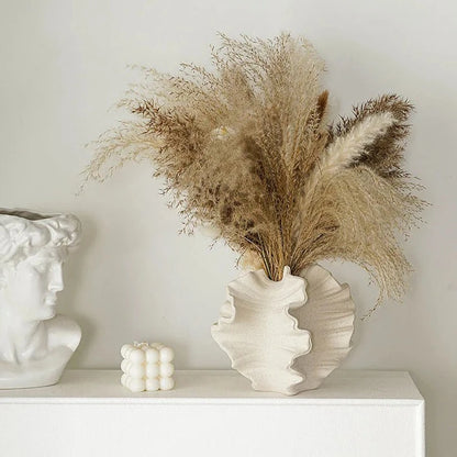 Ora vase home decor cream color