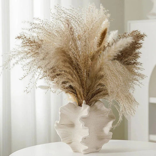 Ora vase home decor cream color