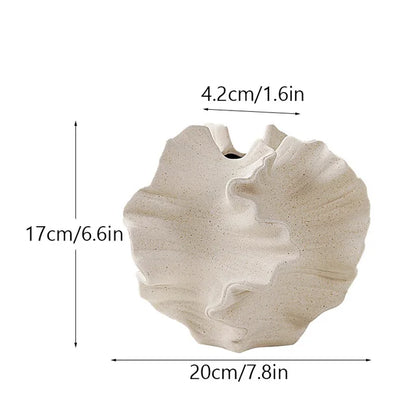 Ora vase measurements home decor beige color small size