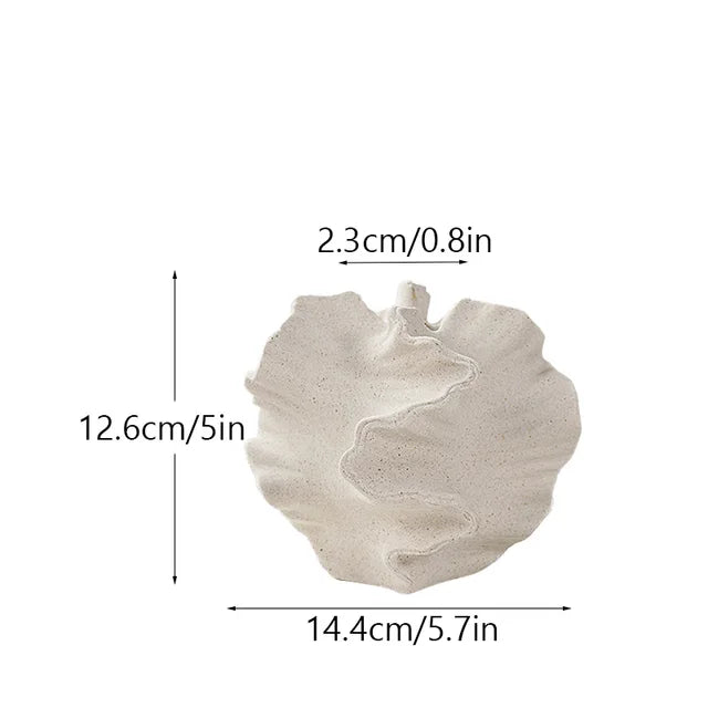 Ora vase measurements home decor beige color small size