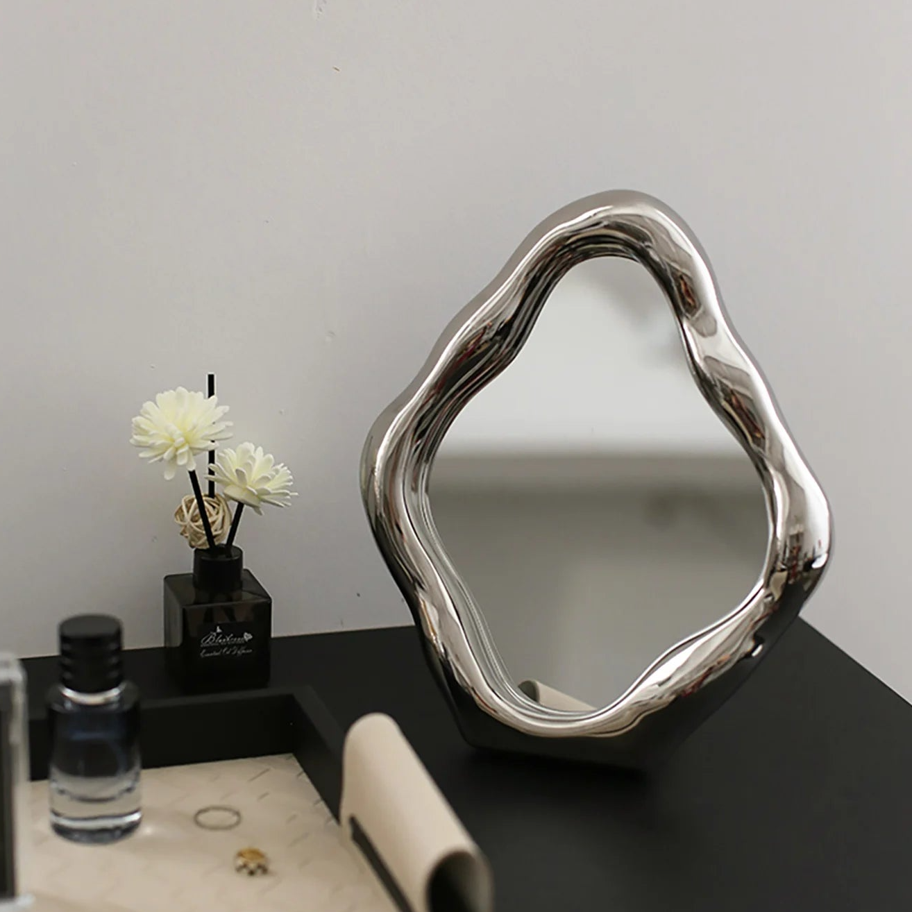 Vivre mirror vanity mirror silver color