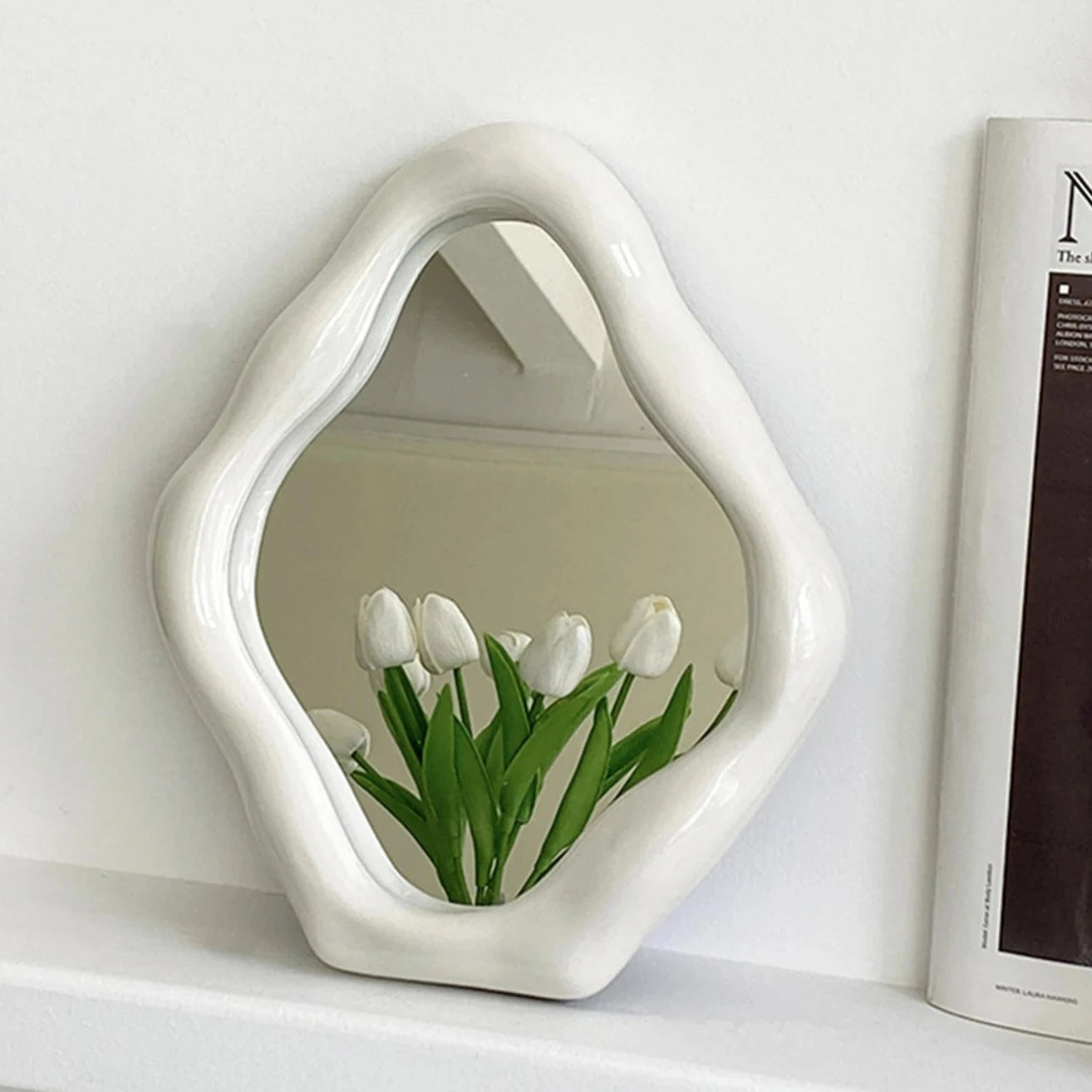 Vivre mirror vanity mirror white color