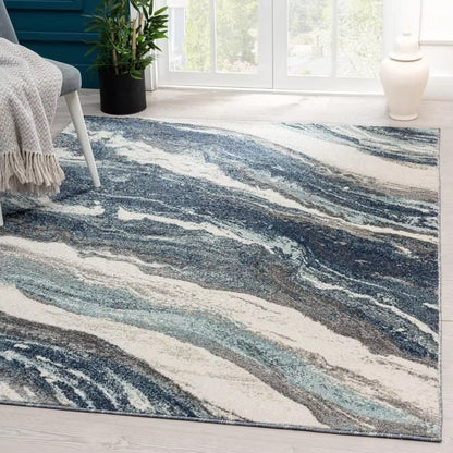 Waverly Area Rug for modern minimalist luxury home decor. Available in multiple sizes for living room, bedroom, dining room, study, or office.