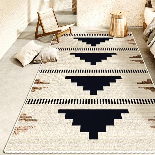 Zora area rug - Moroccan and Boho inspired rug for living room, dining room, bedroom, office, or study.